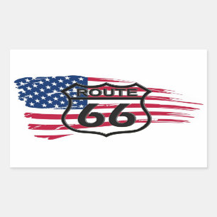 America's Route 66 Rectangular Sticker