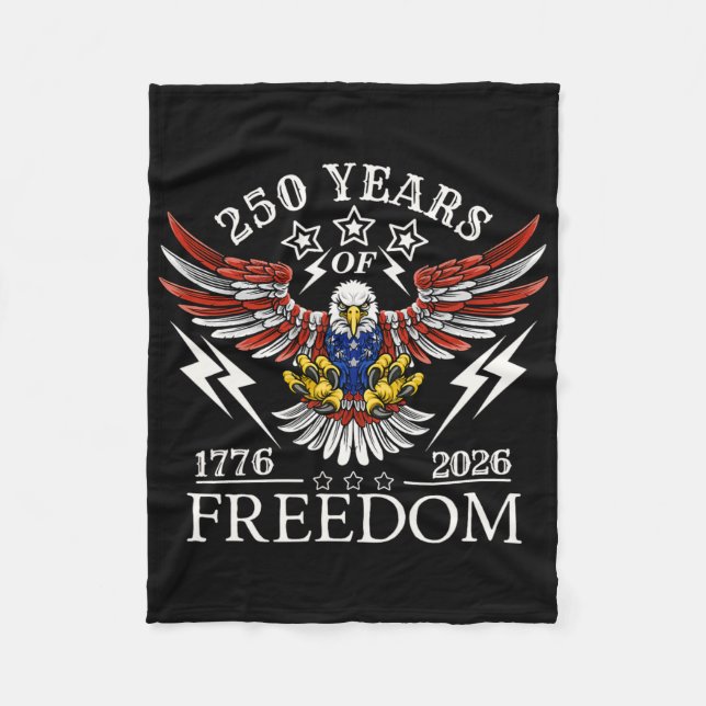 Americas Semi Quincentennial 250th Anniversary Com Fleece Blanket (Front)