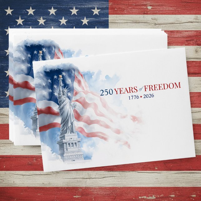 America's Semiquincentennial 250 Years Freedom Envelope (Semiquincentennial 250 Years Freedom Envelope)