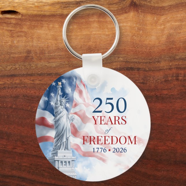 America's Semiquincentennial 250 Years Freedom Key Ring (Back)