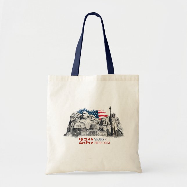 America's Semiquincentennial 250 Years of Freedom Tote Bag (Front)