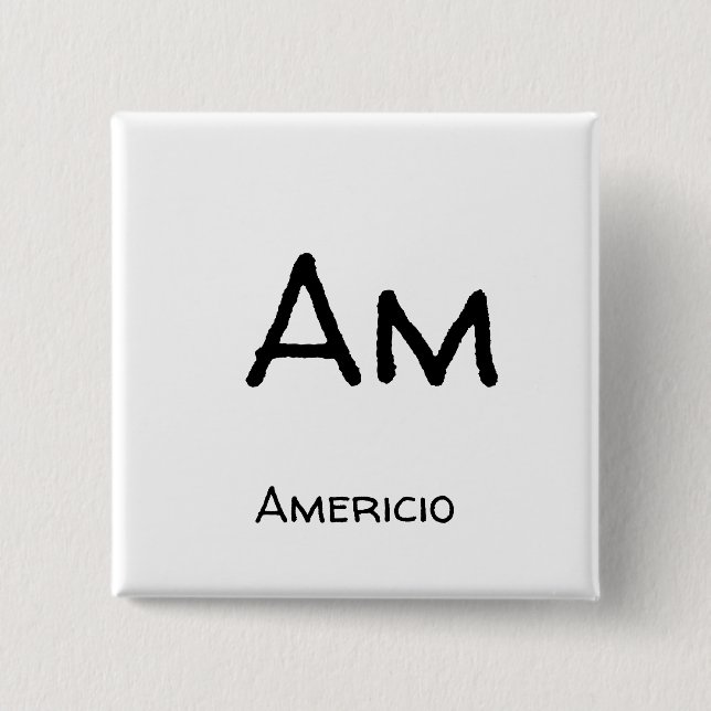 Americio am 15 cm square badge (Front)