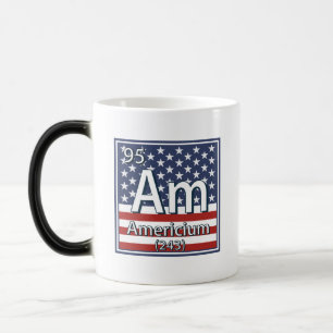 Americium - American Element Flag Magic Mug