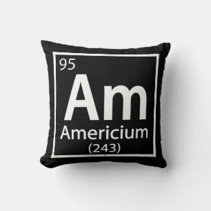 Americium - American Science Periodic Table Cushion