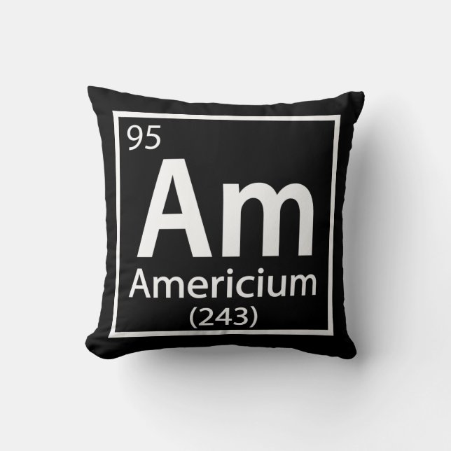 Americium - American Science Periodic Table Cushion (Front)