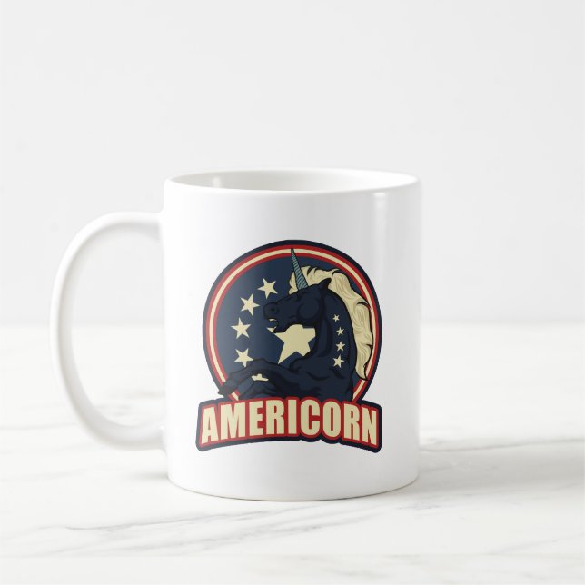 Americorn 4th of july coffee mug (Left)