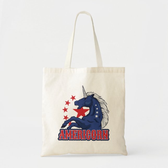 Americorn 4th of July Tote Bag (Front)