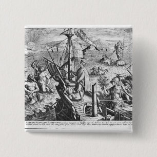 Amerigo Vespucci 15 Cm Square Badge