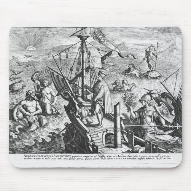 Amerigo Vespucci Mouse Pad (Front)