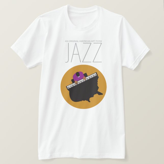 AmeriJazz Bella+Canvas Jersey Short Sleeve T-Shirt (Design Front)