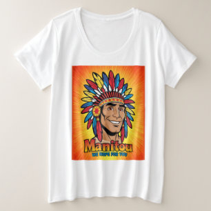 Amerika-Indianer-Leuchtfeuer Farben. Plus Size T-Shirt