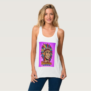 Amerika-Indianer-Leuchtfeuer Farben. Singlet