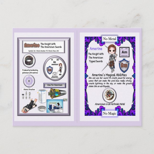 Amerine - Knight Americium Sword Postcard (Front)