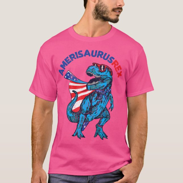 Amerisaurus Rex 4Th Of July Shirt Dinosaur Amerisa (Front)