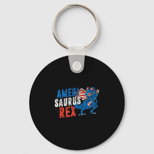 Amerisaurus rex america usa independence 4th of key ring