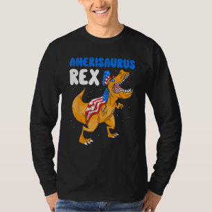 Amerisaurus Rex Independence Usa America 4Th Of Ju T-Shirt