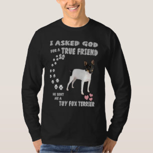 Amertoy Dog  Mum Dad Art, Cute American Toy Fox Te T-Shirt