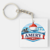 Amery Wisconsin Lake Life Souvenir - Keychain