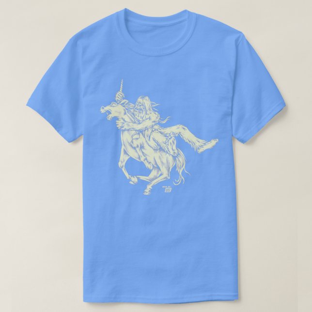 Ames Bros Bigfoot vs Unicorn  T-Shirt (Design Front)