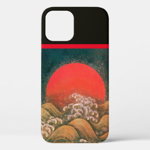 AMETERASU ,SUN GODDESS Red Brown Black iPhone 12 Case