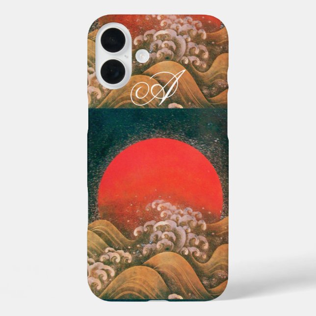 AMETERASU , SUN GODDESS red brown black Case-Mate iPhone Case (Back)