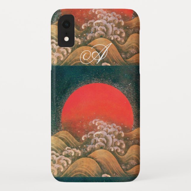 AMETERASU , SUN GODDESS red brown black Case-Mate iPhone Case (Back)