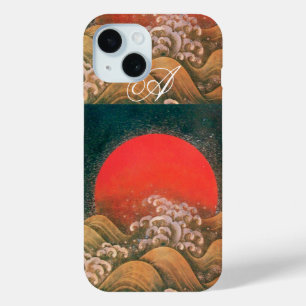 AMETERASU , SUN GODDESS red brown black iPhone 15 Case
