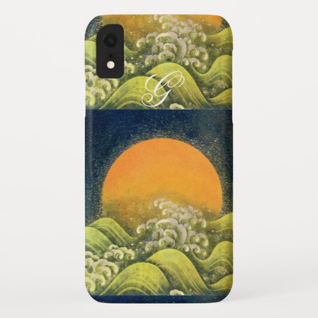 AMETERASU , SUN GODDESS Yellow Green Black Case-Mate iPhone Case (Back)