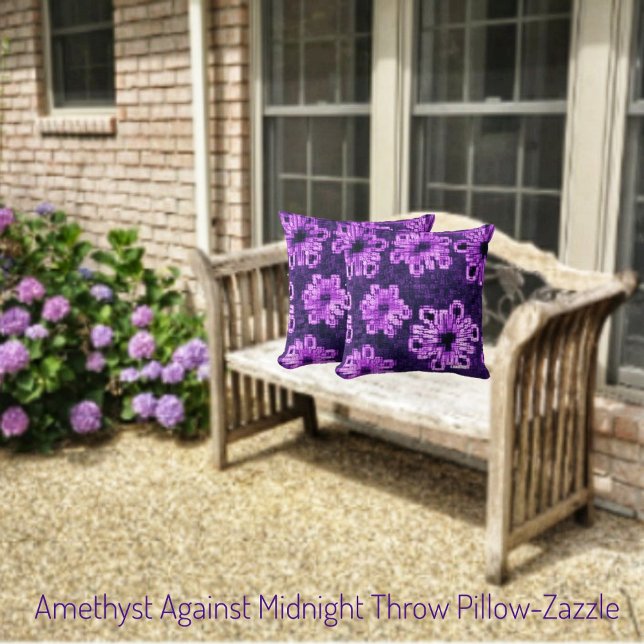 Amethyst Against Midnight Cushion (Creator Uploaded)