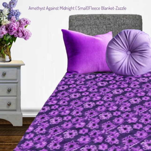 Amethyst Against Midnight Fleece Blanket (Creator Uploaded)