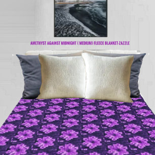Amethyst Against Midnight Fleece Blanket