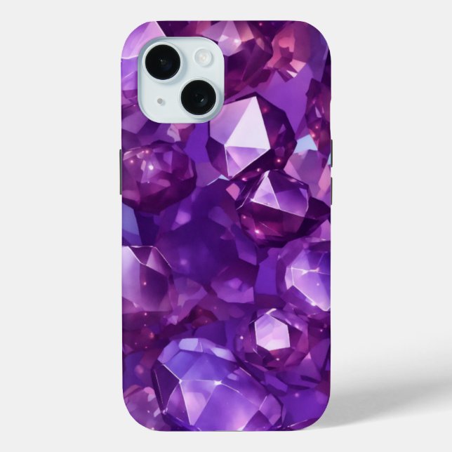 Amethyst Aura Crystalline Elegance Case-Mate iPhone Case (Back)