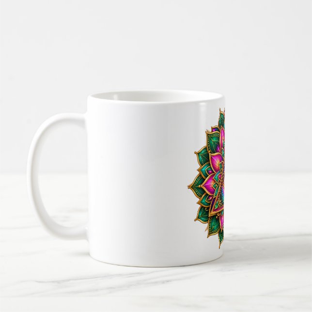 Amethyst Bloom Eye Coffee Mug (Left)