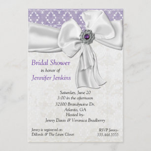 Amethyst Bridal Shower Invitation