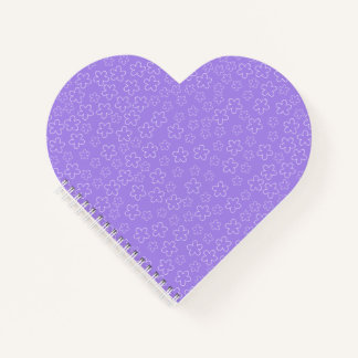 Amethyst Cherry Blossom Heart Notebook