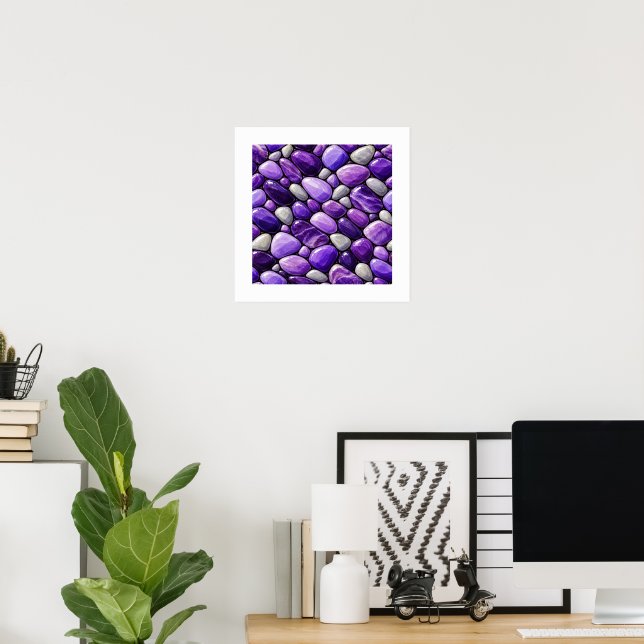 Amethyst Cobbles Poster (Home Office)