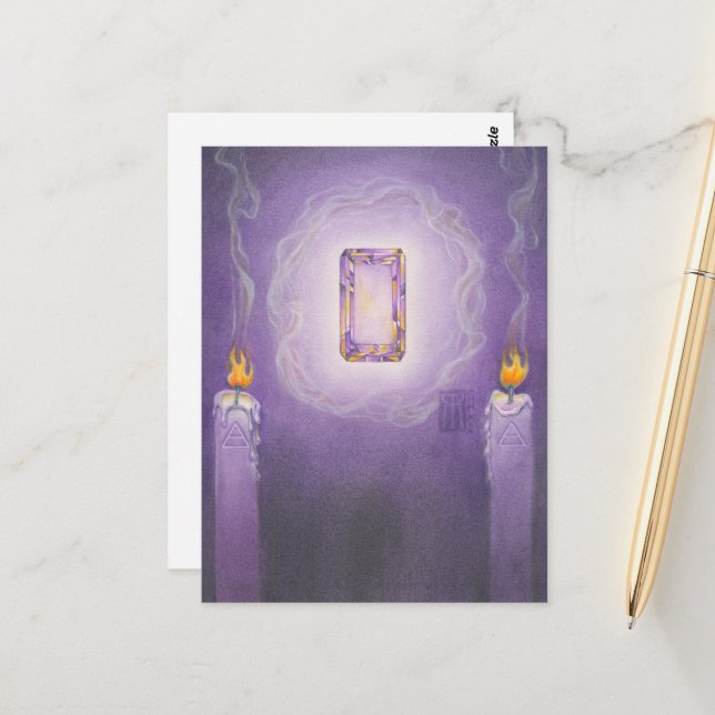 Amethyst Core Postcard (Front/Back In Situ)