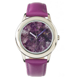 Amethyst Crystal Energy Amethyst Quartz  Watch