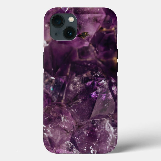 Amethyst Crystal Energy iPhone Case (Back)