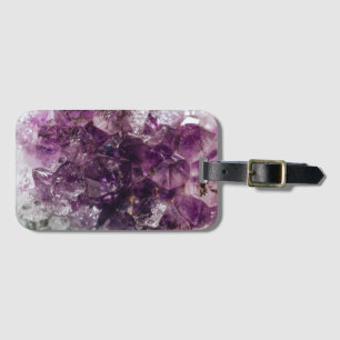 Amethyst Crystal Energy Luggage Tag
