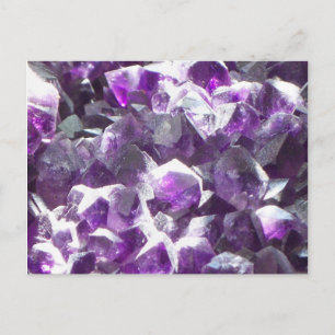 Amethyst Crystal Post Card