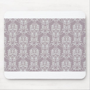 Amethyst Damask Mouse Pad