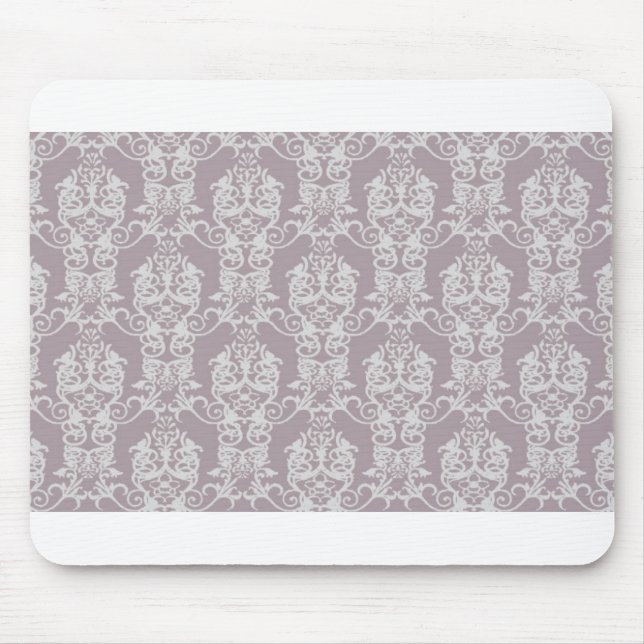 Amethyst Damask Mouse Pad (Front)