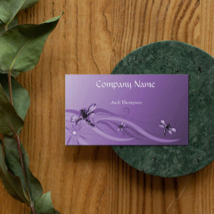 Amethyst Dragonflies Business Card