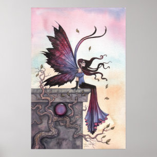 Amethyst Dream Gothic Fantasy Fairy Poster