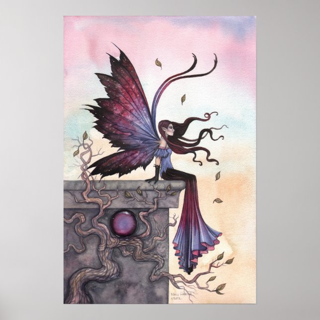 Amethyst Dream Gothic Fantasy Fairy Poster (Front)