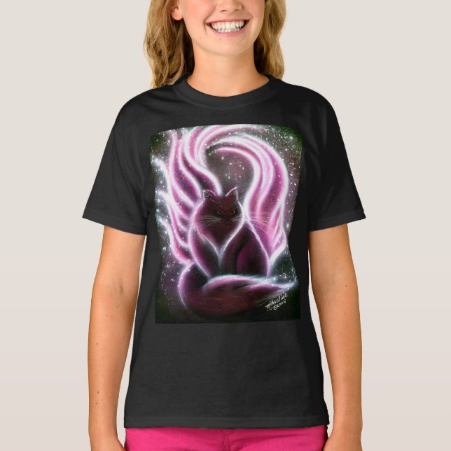 Amethyst Fairy Cat T-shirt (Front)