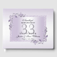 Amethyst Gem & Glitter 33rd Wedding Anniversary