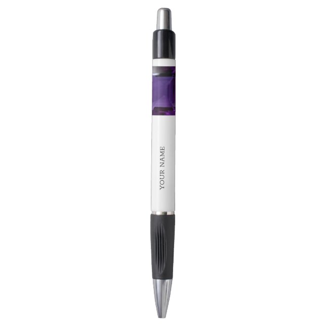 Amethyst Gemstone Purple (Front Vertical)