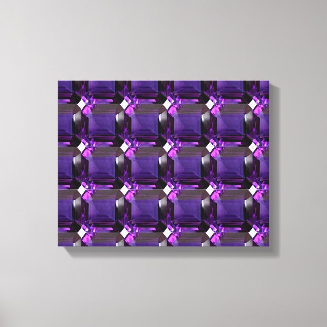 Amethyst Gemstone Purple Canvas Print (Front)